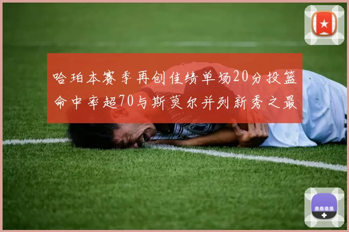 哈珀本赛季再创佳绩单场20分投篮命中率超70与斯莫尔并列新秀之最
